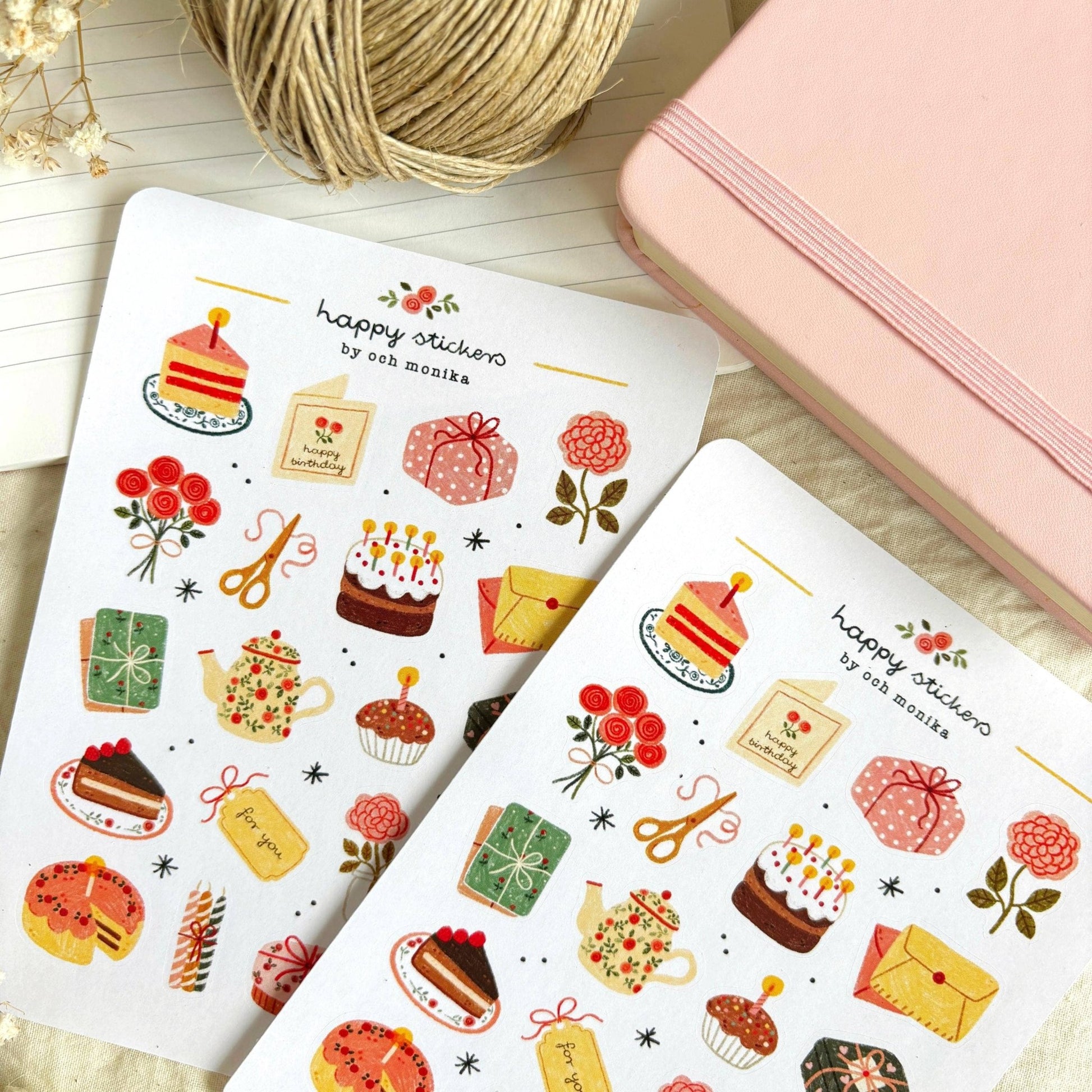 Stickers décoratifs | Och Monika | Sweet Birthday - Och Monika - millenotes