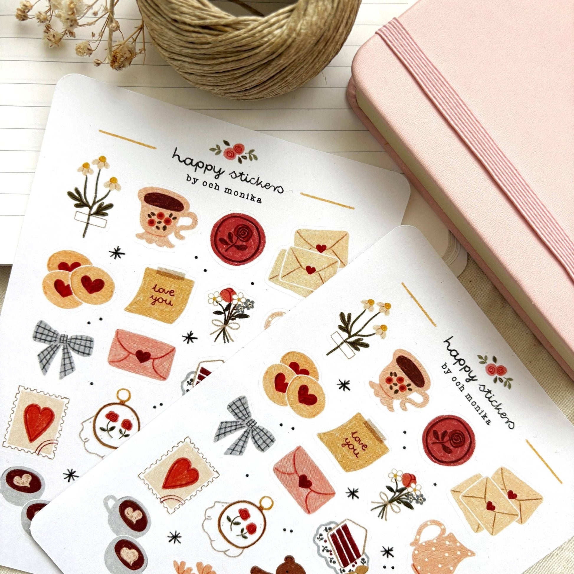Stickers décoratifs | Och Monika | Sweet Love - Och Monika - millenotes
