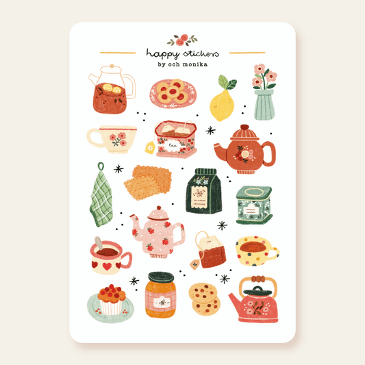 Stickers décoratifs | Och Monika | Tea Time - Och Monika - millenotes