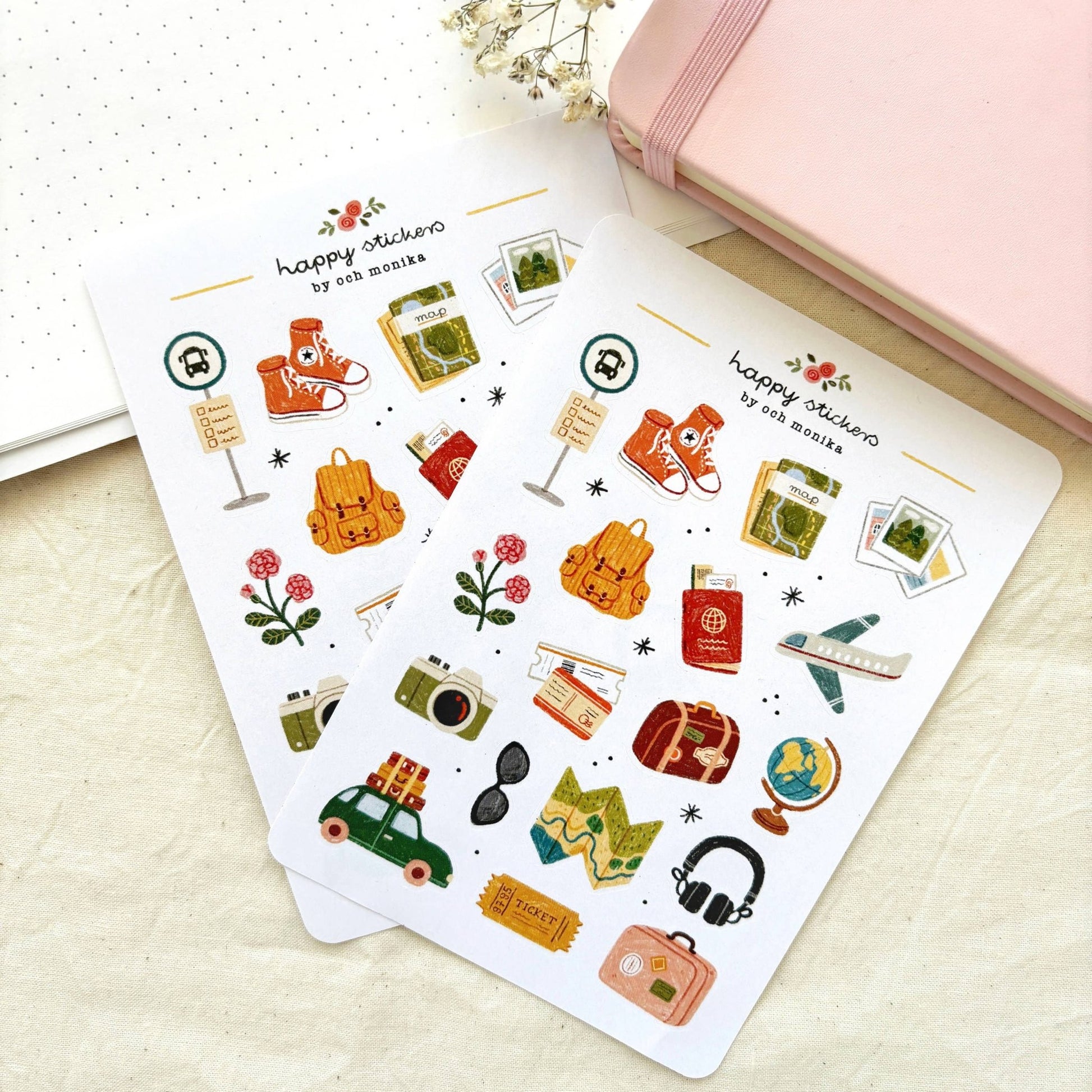 Stickers décoratifs | Och Monika | Traveler - Och Monika - millenotes