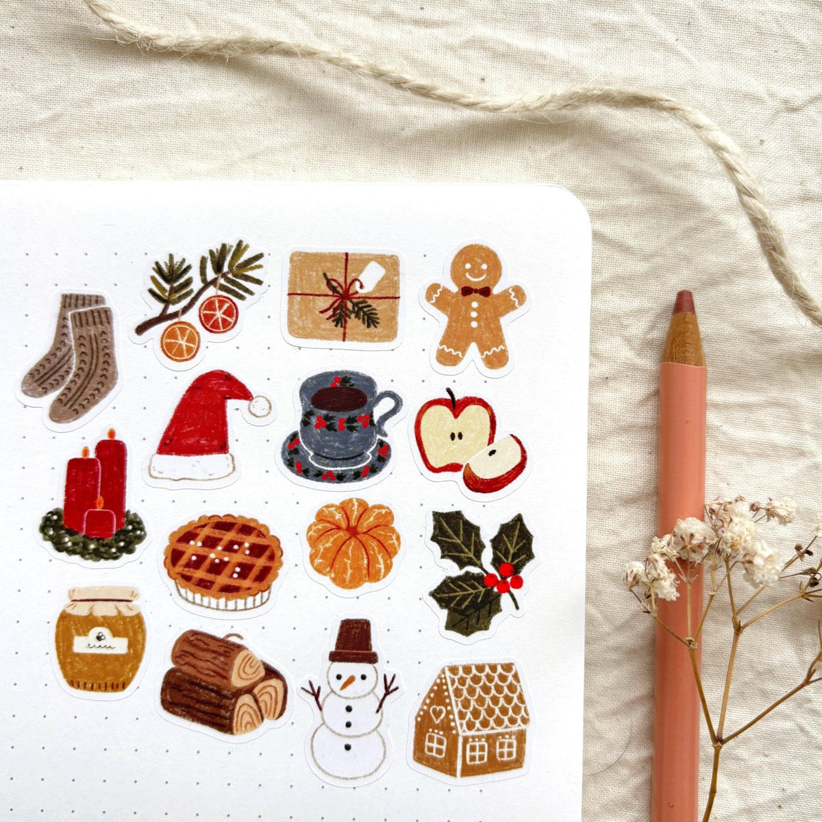 Stickers décoratifs | Och Monika | Warm Wishes - Och Monika - millenotes