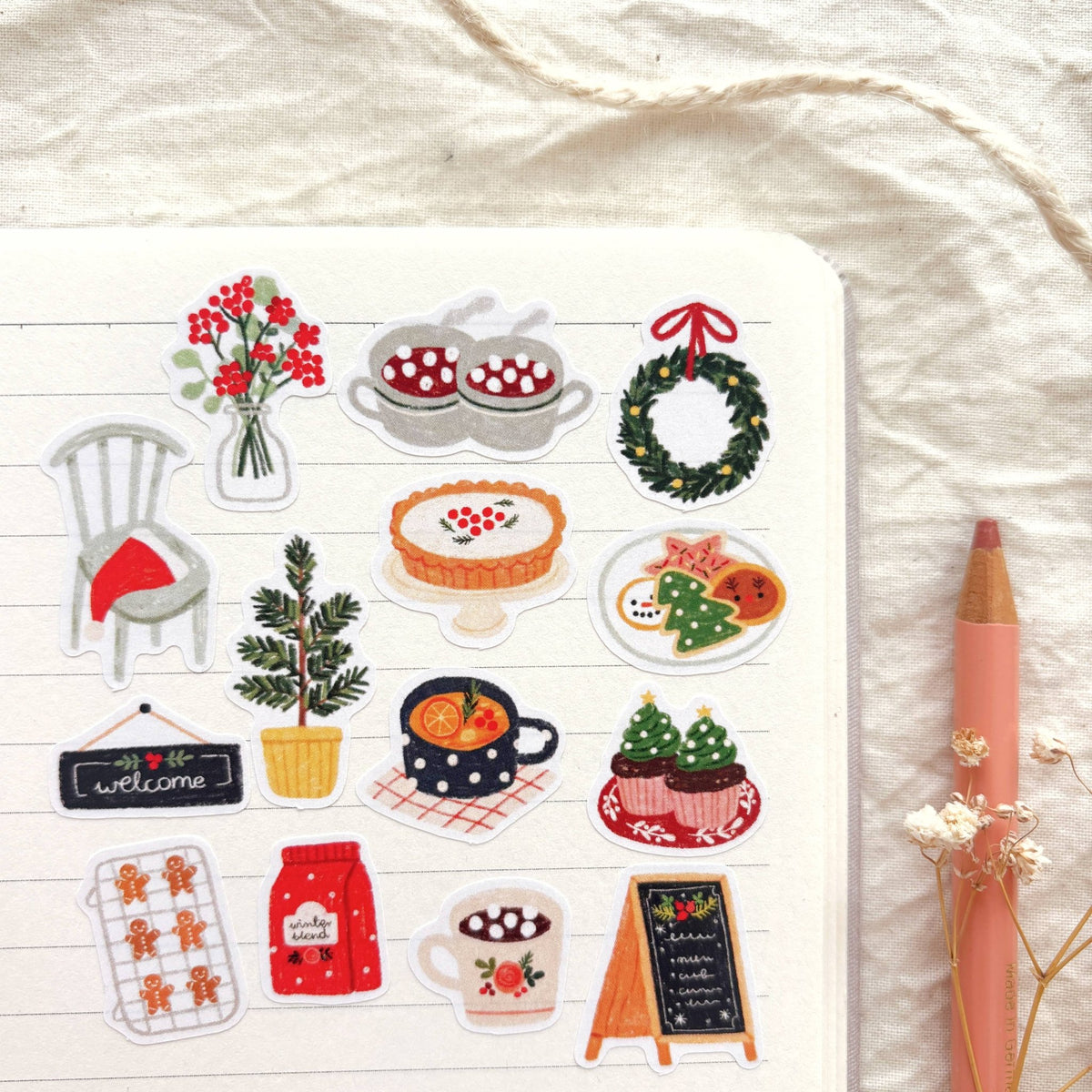 Stickers décoratifs | Och Monika | Winter Café - Och Monika - millenotes