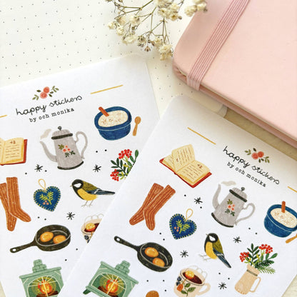 Stickers décoratifs | Och Monika | Winter Morning - Och Monika - millenotes
