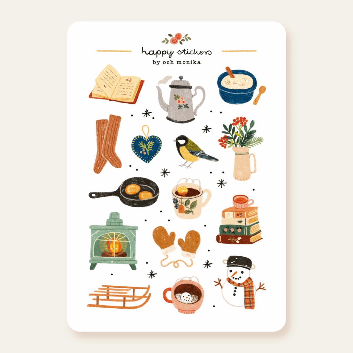 Stickers décoratifs | Och Monika | Winter Morning - Och Monika - millenotes