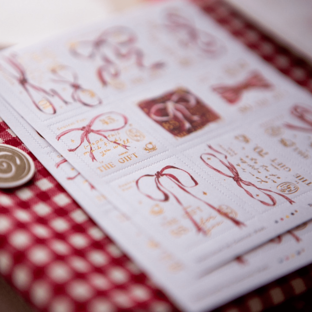 Stickers décoratifs | OURS Studio | Timbres Ribbon Bow - OURS Studio - millenotes