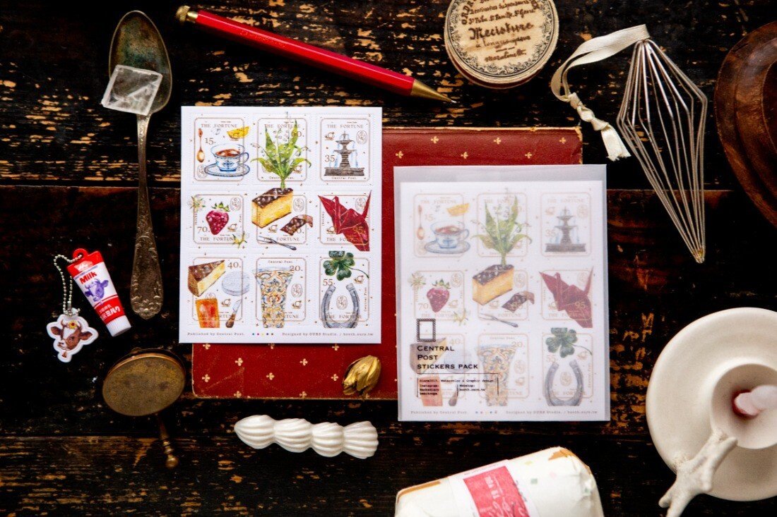 Stickers décoratifs | OURS Studio | Timbres - The Fortune - OURS Studio - millenotes