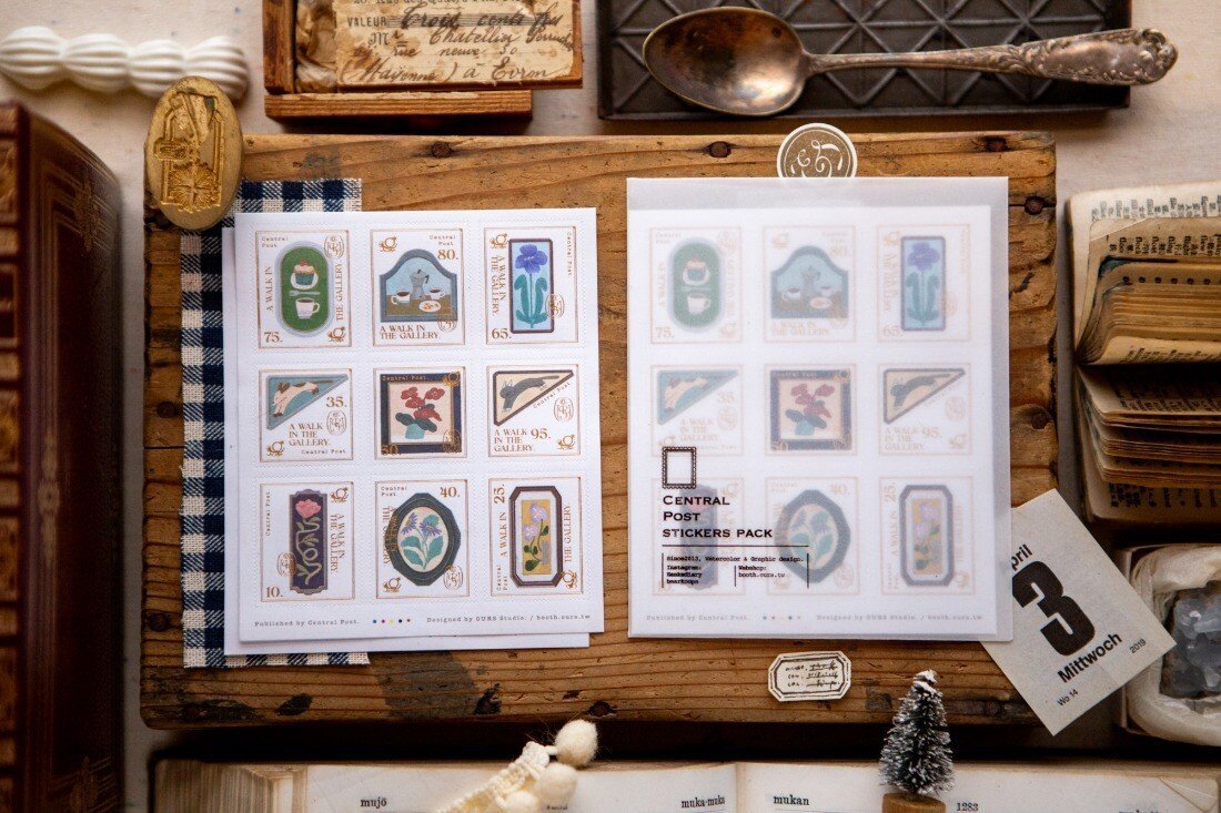 Stickers décoratifs | OURS Studio | Timbres - The Gallery - OURS Studio - millenotes