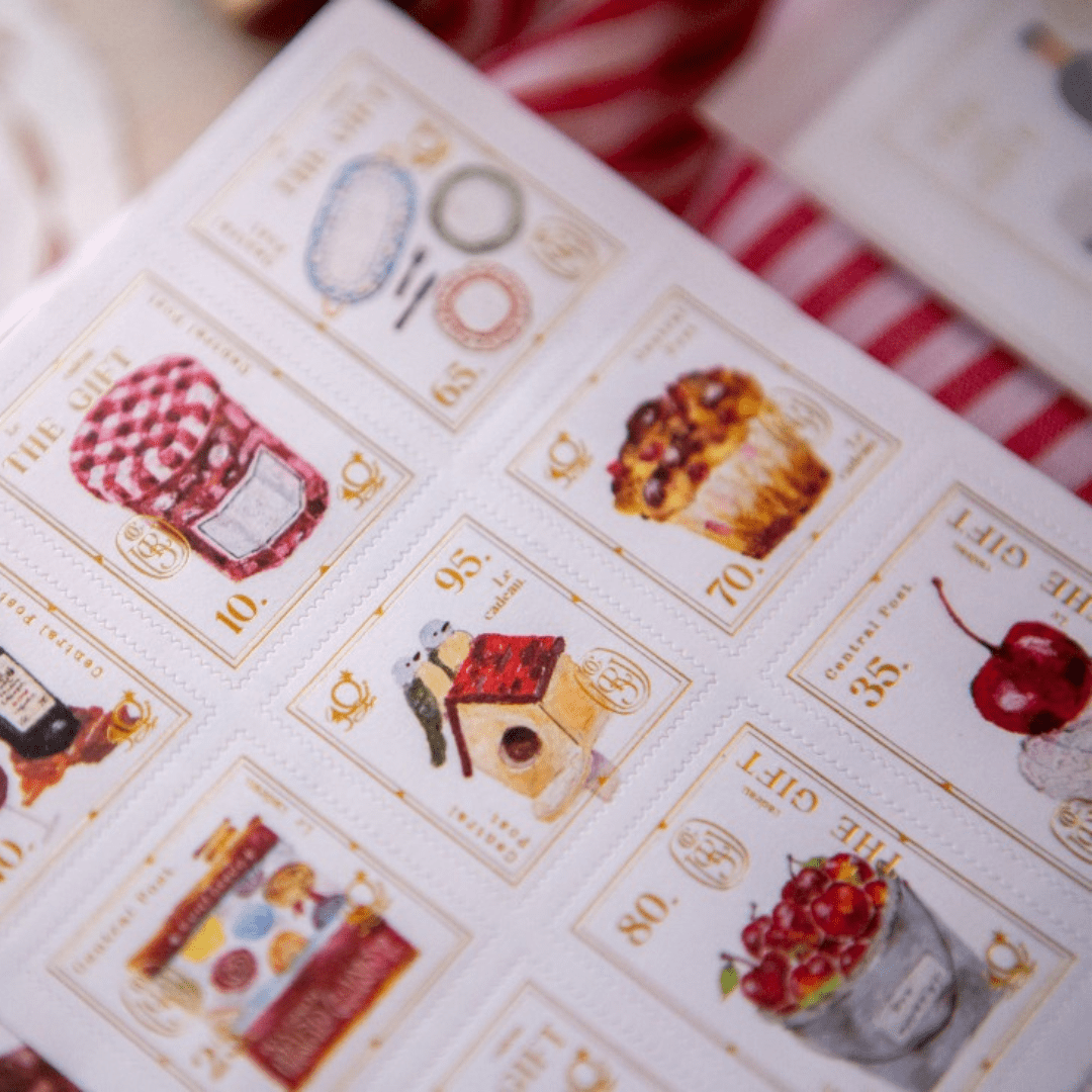 Stickers décoratifs | OURS Studio | Timbres The Gift - OURS Studio - millenotes