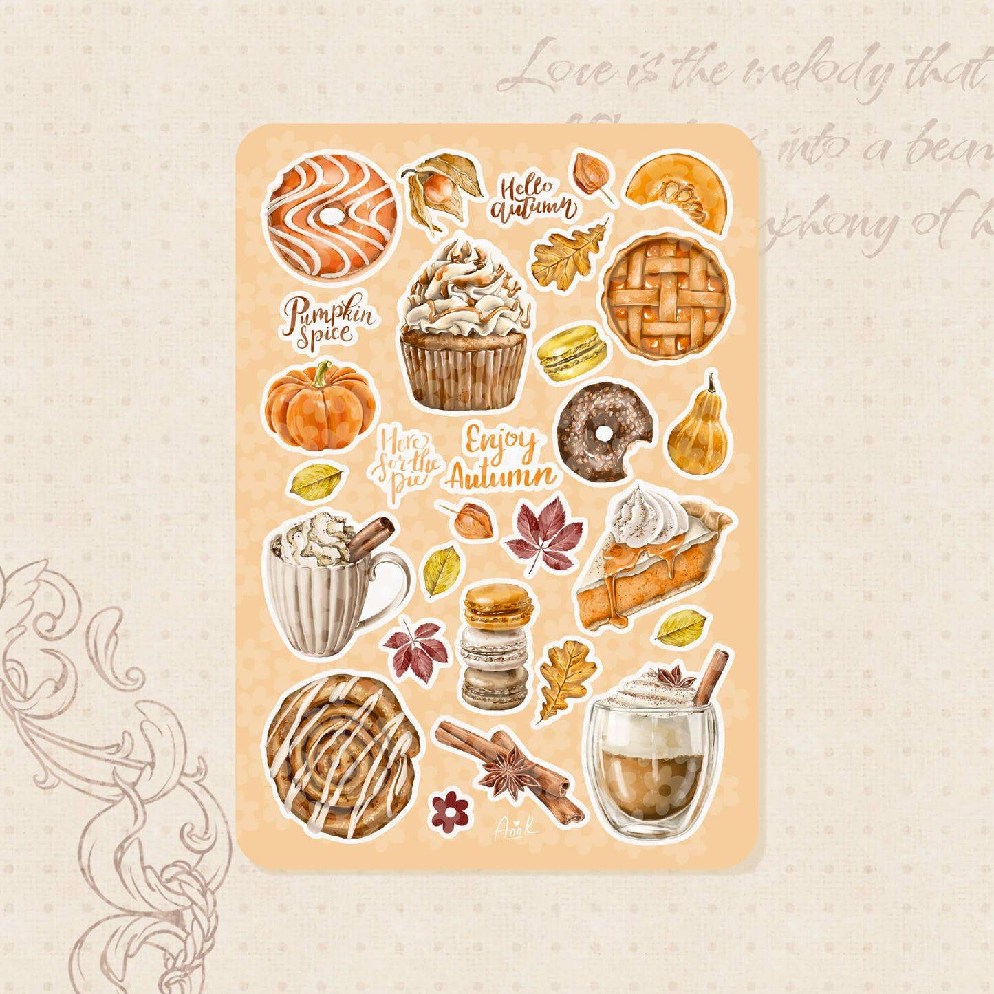 Stickers Décoratifs | Pumpkin spice - Vanilka Stickers - millenotes