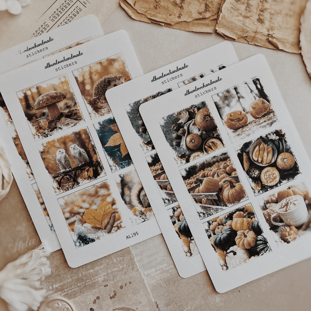 Stickers décoratifs | Set de 2 | Automne - AlbumHandMadeLove - millenotes