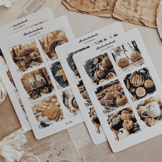 Stickers décoratifs | Set de 2 | Automne - AlbumHandMadeLove - millenotes