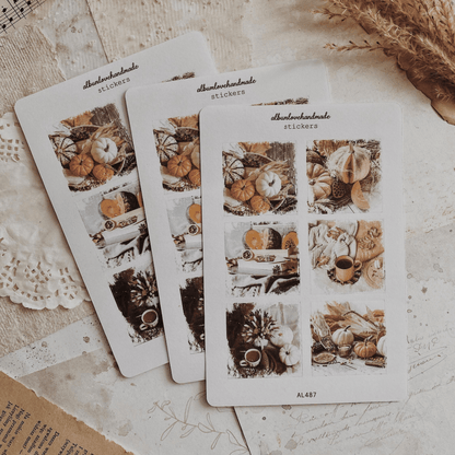 Stickers décoratifs | Set de 3 | Automne Cozy - AlbumHandMadeLove - millenotes