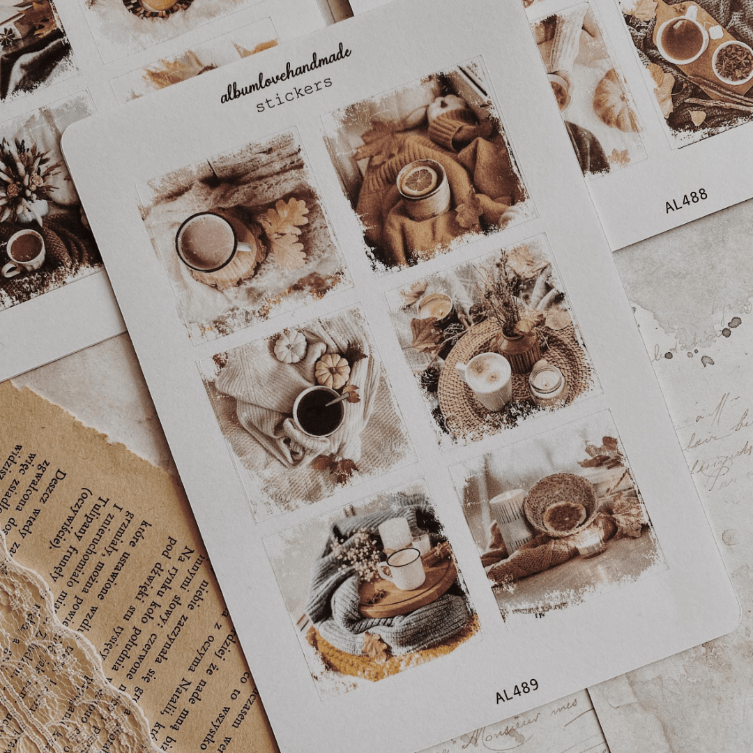 Stickers décoratifs | Set de 3 | Automne Cozy - AlbumHandMadeLove - millenotes