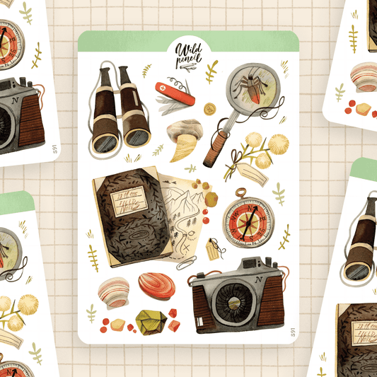Stickers décoratifs | Wild Pencil Studio | Adventurer - Wild Pencil Studio - millenotes