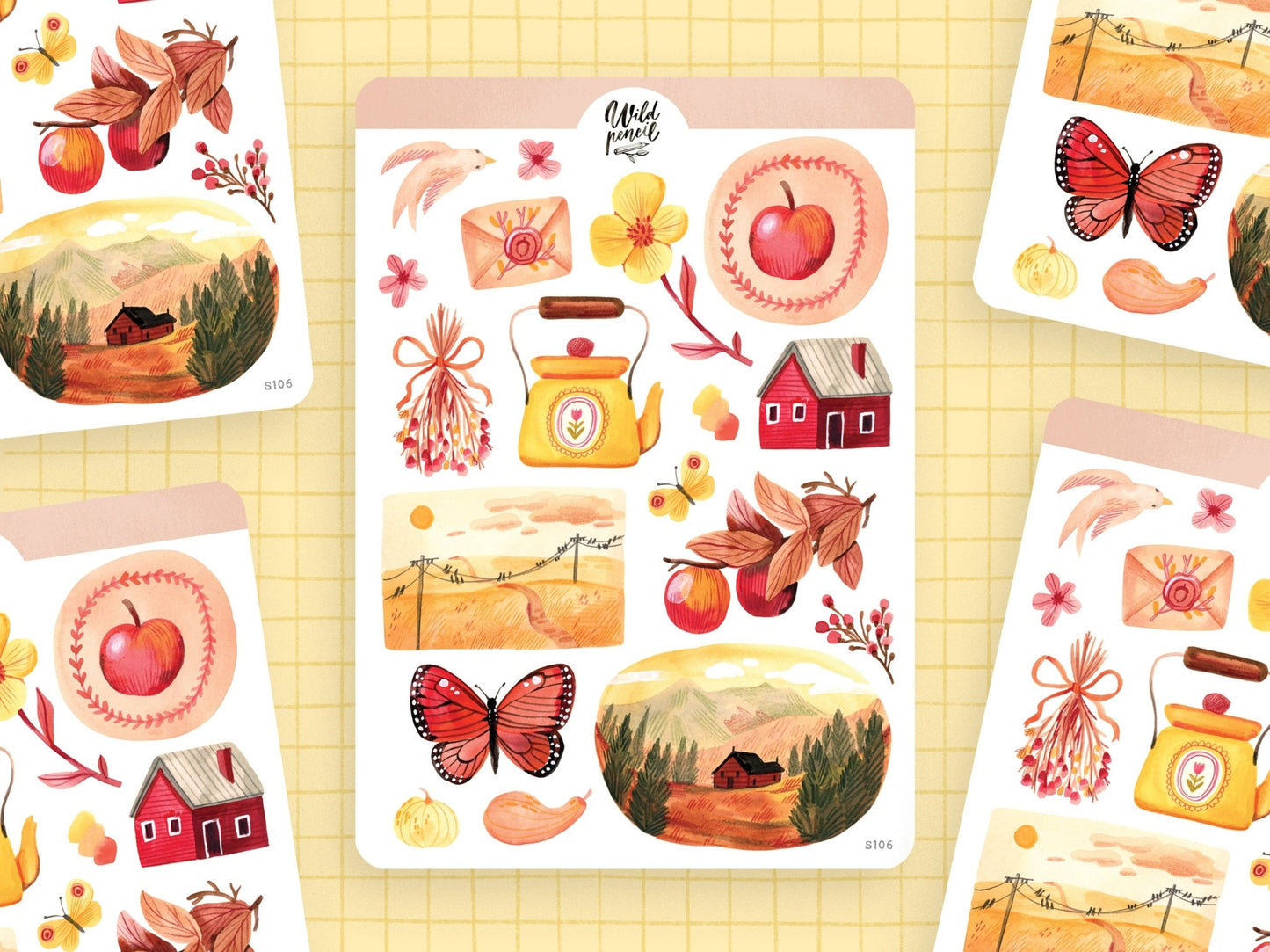Stickers décoratifs | Wild Pencil Studio | Autumn Afternoon - Wild Pencil Studio - millenotes