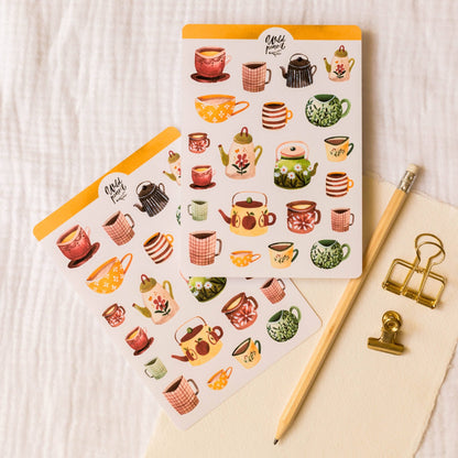 Stickers décoratifs | Wild Pencil Studio | Autumn mugs - Wild Pencil Studio - millenotes