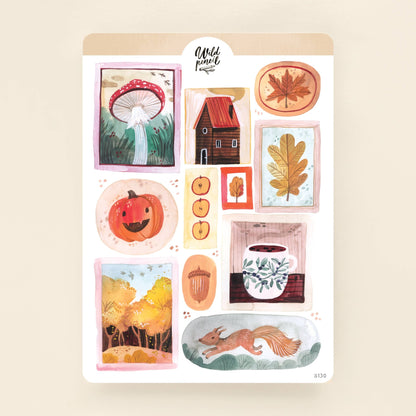 Stickers décoratifs | Wild Pencil Studio | Autumn Stamps - Wild Pencil Studio - millenotes