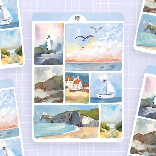 Stickers décoratifs | Wild Pencil Studio | Coastal Landscapes - Wild Pencil Studio - millenotes