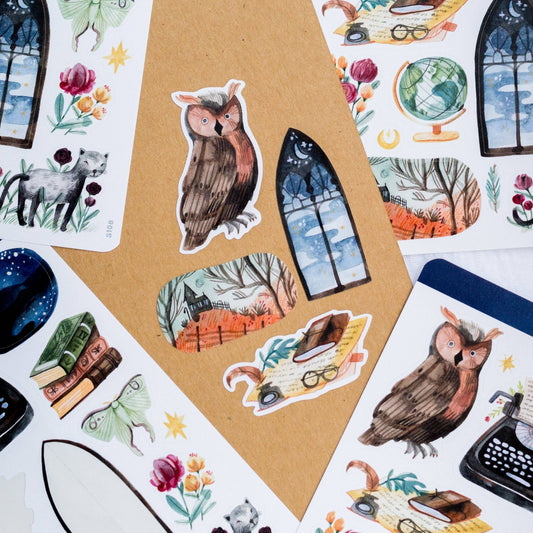 Stickers décoratifs | Wild Pencil Studio | Dark Academia - Wild Pencil Studio - millenotes