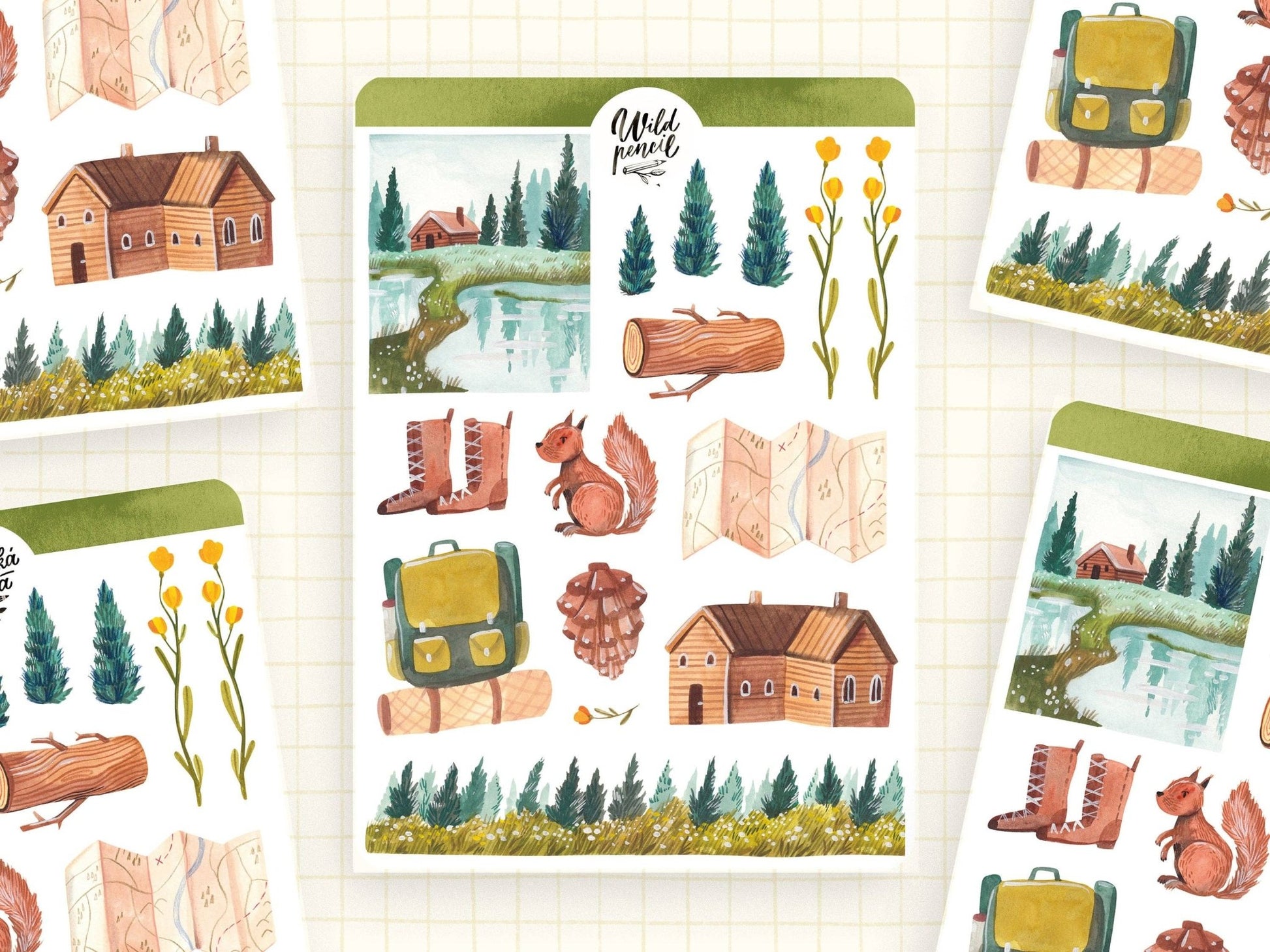 Stickers décoratifs | Wild Pencil Studio | Explorer - Wild Pencil Studio - millenotes