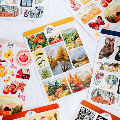 Stickers décoratifs | Wild Pencil Studio | Fall Landscapes - Wild Pencil Studio - millenotes