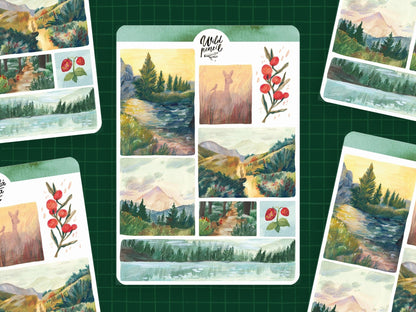 Stickers décoratifs | Wild Pencil Studio | Forest Landscapes - Wild Pencil Studio - millenotes