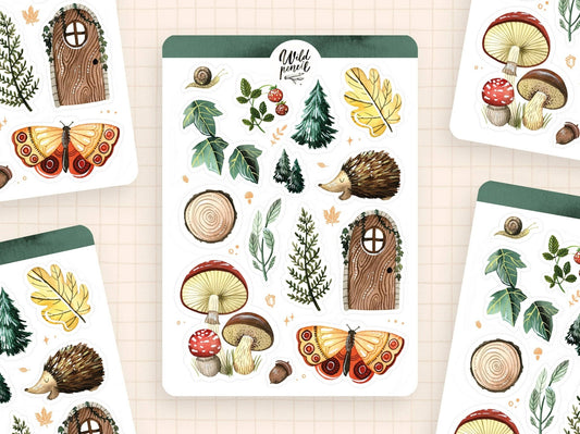 Stickers décoratifs | Wild Pencil Studio | Forest - Wild Pencil Studio - millenotes