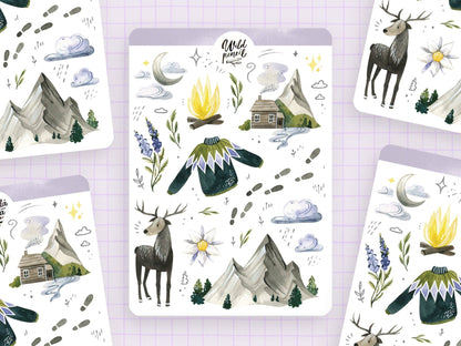 Stickers décoratifs | Wild Pencil Studio | In The Mountains - Wild Pencil Studio - millenotes