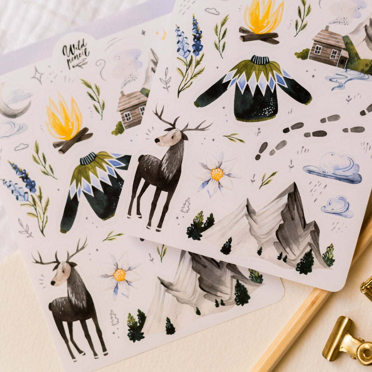 Stickers décoratifs | Wild Pencil Studio | In The Mountains - Wild Pencil Studio - millenotes