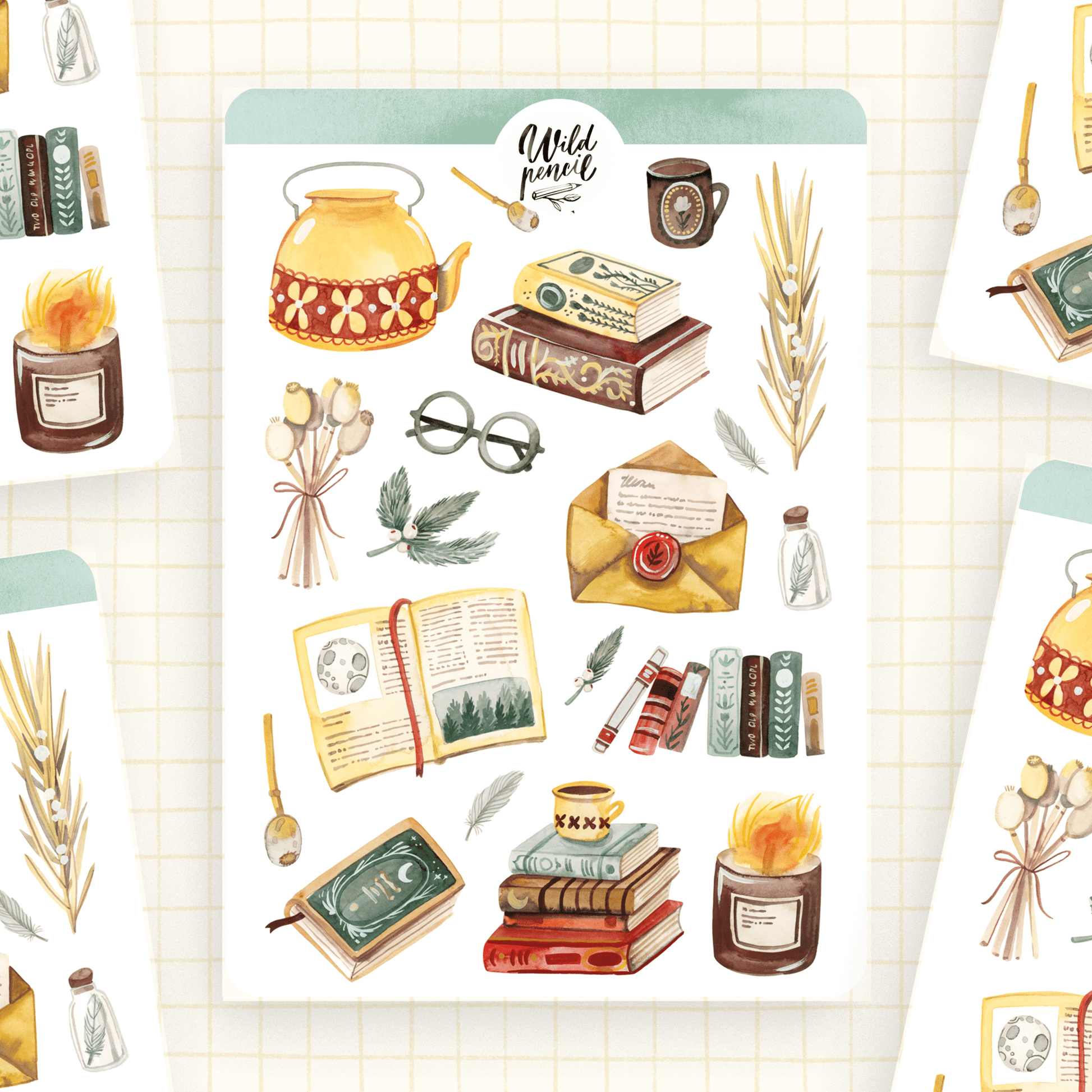 Stickers décoratifs | Wild Pencil Studio | Library - Wild Pencil Studio - millenotes