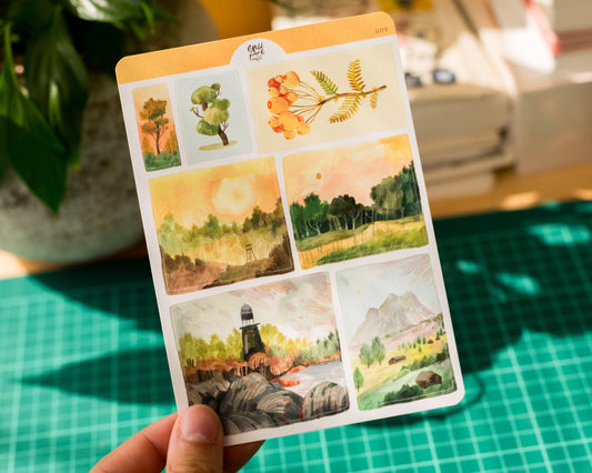 Stickers décoratifs | Wild Pencil Studio | Morning Landscapes - Wild Pencil Studio - millenotes
