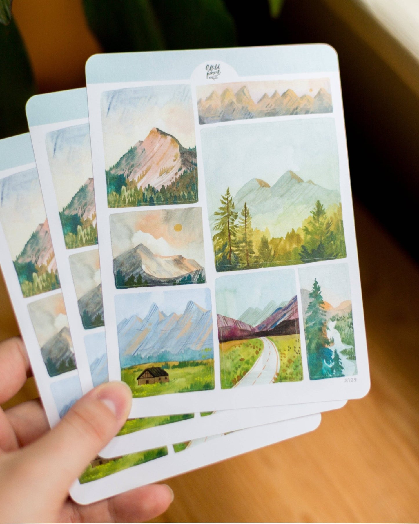 Stickers décoratifs | Wild Pencil Studio | Mountain Lanscapes - Wild Pencil Studio - millenotes