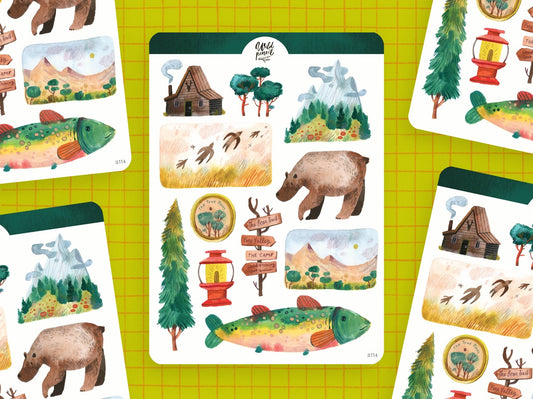 Stickers décoratifs | Wild Pencil Studio | Outdoor Adventures - Wild Pencil Studio - millenotes