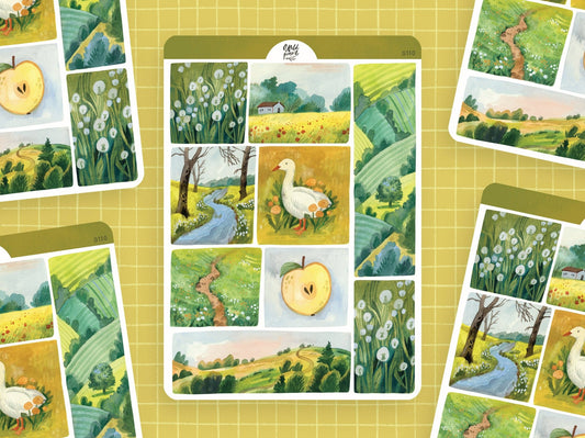 Stickers décoratifs | Wild Pencil Studio | Spring Lanscapes - Wild Pencil Studio - millenotes