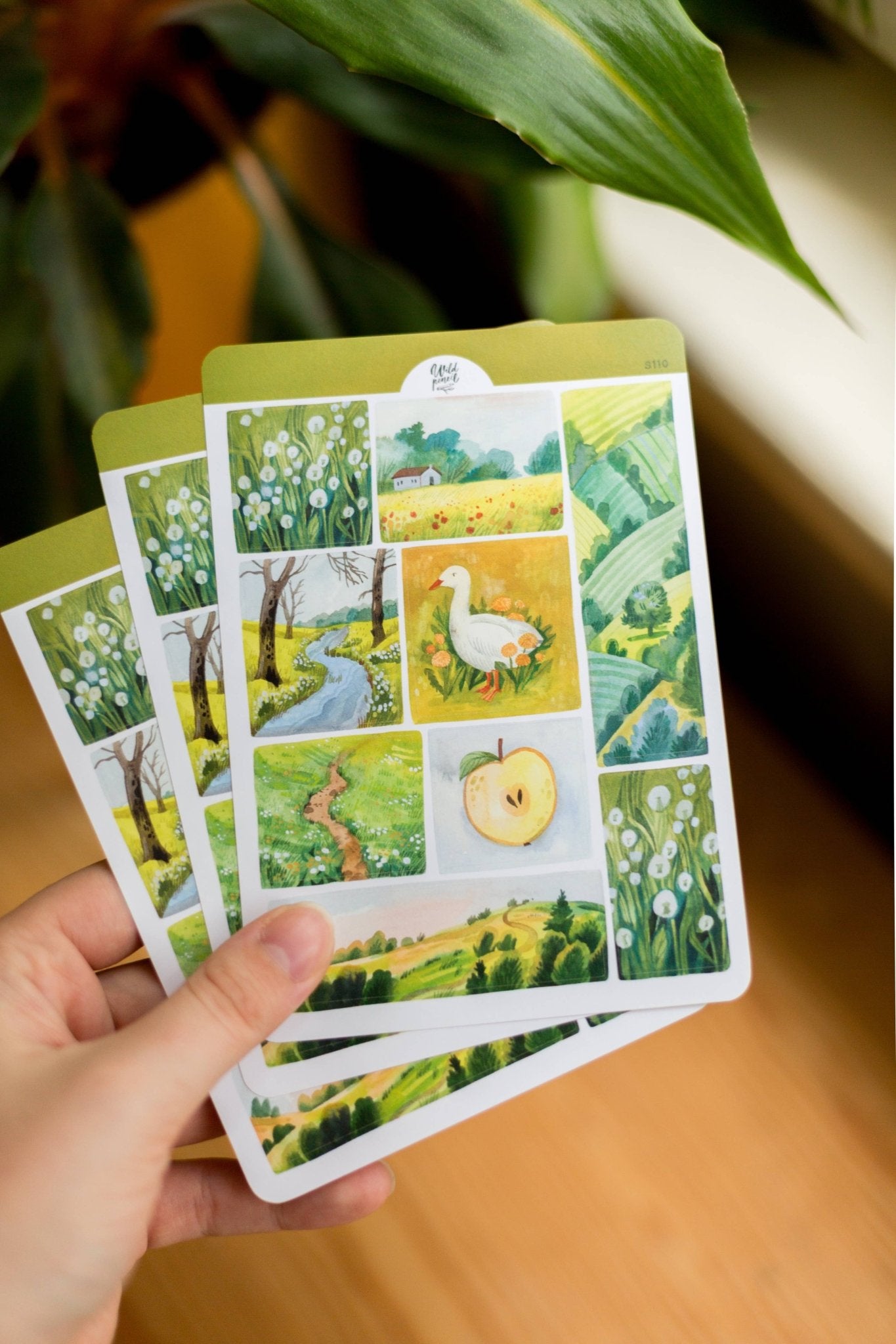 Stickers décoratifs | Wild Pencil Studio | Spring Lanscapes - Wild Pencil Studio - millenotes