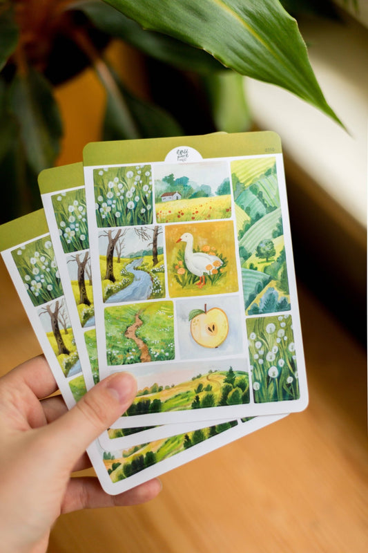 Stickers décoratifs | Wild Pencil Studio | Spring Lanscapes - Wild Pencil Studio - millenotes