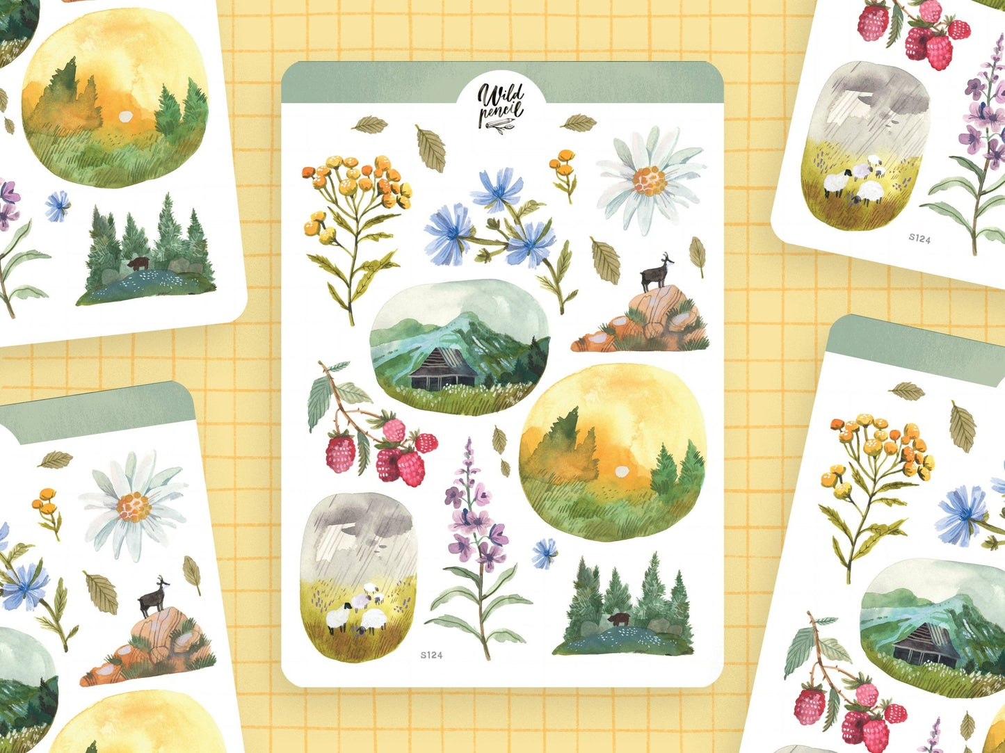 Stickers décoratifs | Wild Pencil Studio | Summer In Tatra Mountains - Wild Pencil Studio - millenotes