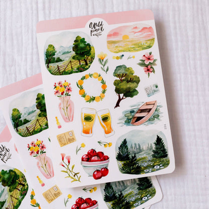 Stickers décoratifs | Wild Pencil Studio | Summer In The Nature - Wild Pencil Studio - millenotes