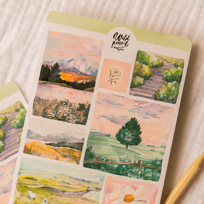 Stickers décoratifs | Wild Pencil Studio | Sunrise Lanscapes - Wild Pencil Studio - millenotes