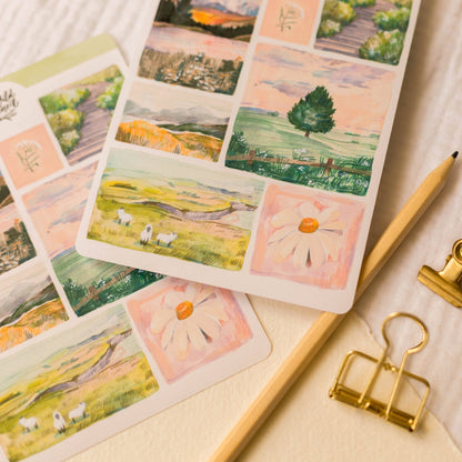 Stickers décoratifs | Wild Pencil Studio | Sunrise Lanscapes - Wild Pencil Studio - millenotes