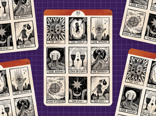 Stickers décoratifs | Wild Pencil Studio | Tarot Cards - Wild Pencil Studio - millenotes