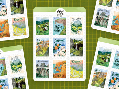 Stickers décoratifs | Wild Pencil Studio | Travel Stamps - Wild Pencil Studio - millenotes