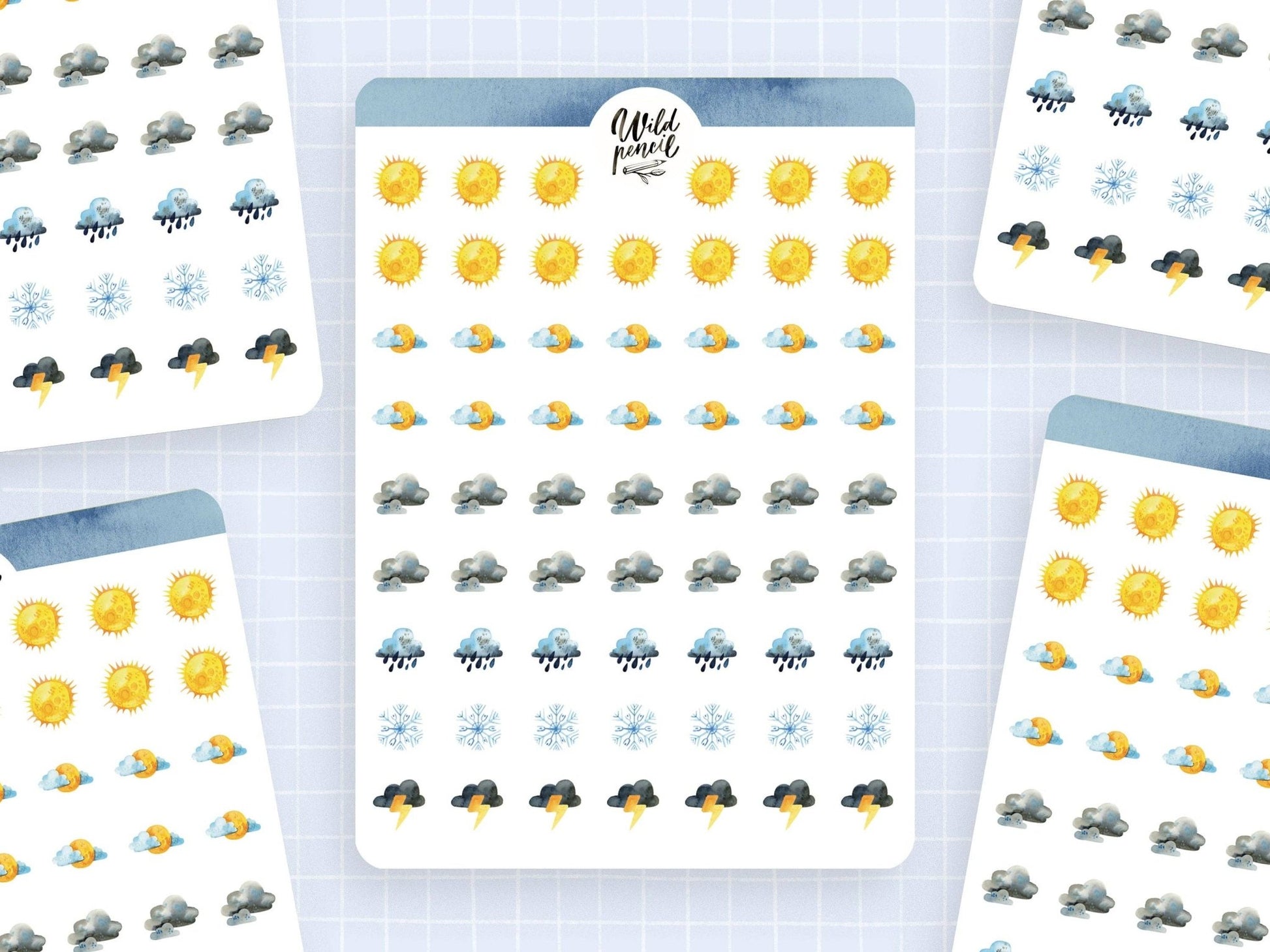 Stickers décoratifs | Wild Pencil Studio | Weather - Wild Pencil Studio - millenotes
