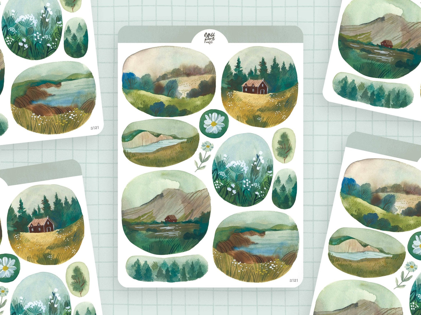 Stickers décoratifs | Wild Pencil Studio | Windows Into Scotland - Wild Pencil Studio - millenotes