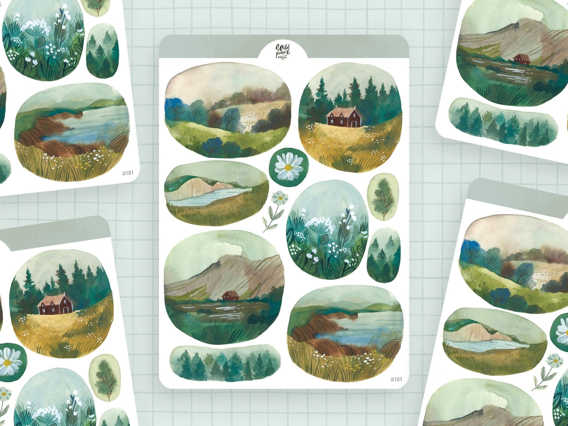 Stickers décoratifs | Wild Pencil Studio | Windows Into Scotland - Wild Pencil Studio - millenotes
