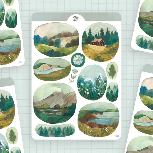 Stickers décoratifs | Wild Pencil Studio | Windows Into Scotland - Wild Pencil Studio - millenotes