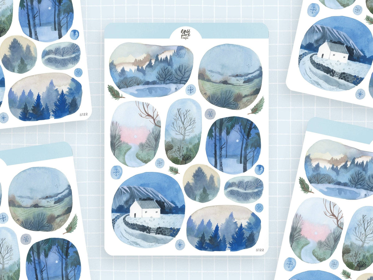 Stickers décoratifs | Wild Pencil Studio | Windows Into Winter - Wild Pencil Studio - millenotes