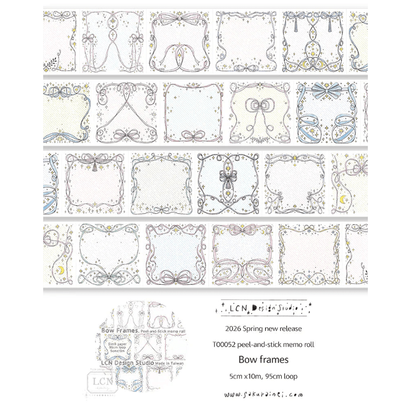 Stickers en rouleau | LCN Design Studio | Bow frames - LCN Design Studio - millenotes