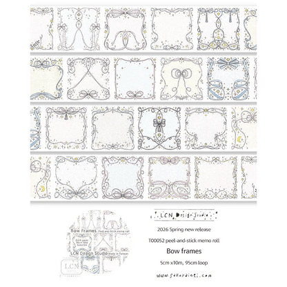 Stickers en rouleau | LCN Design Studio | Bow frames - LCN Design Studio - millenotes