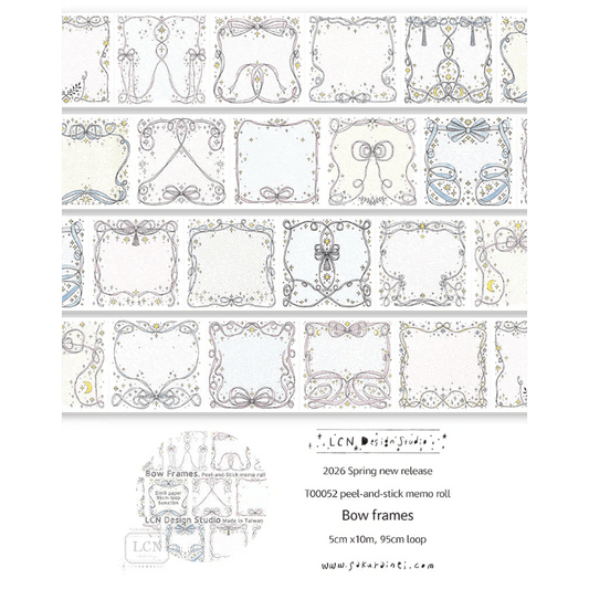 Stickers en rouleau | LCN Design Studio | Bow frames - LCN Design Studio - millenotes